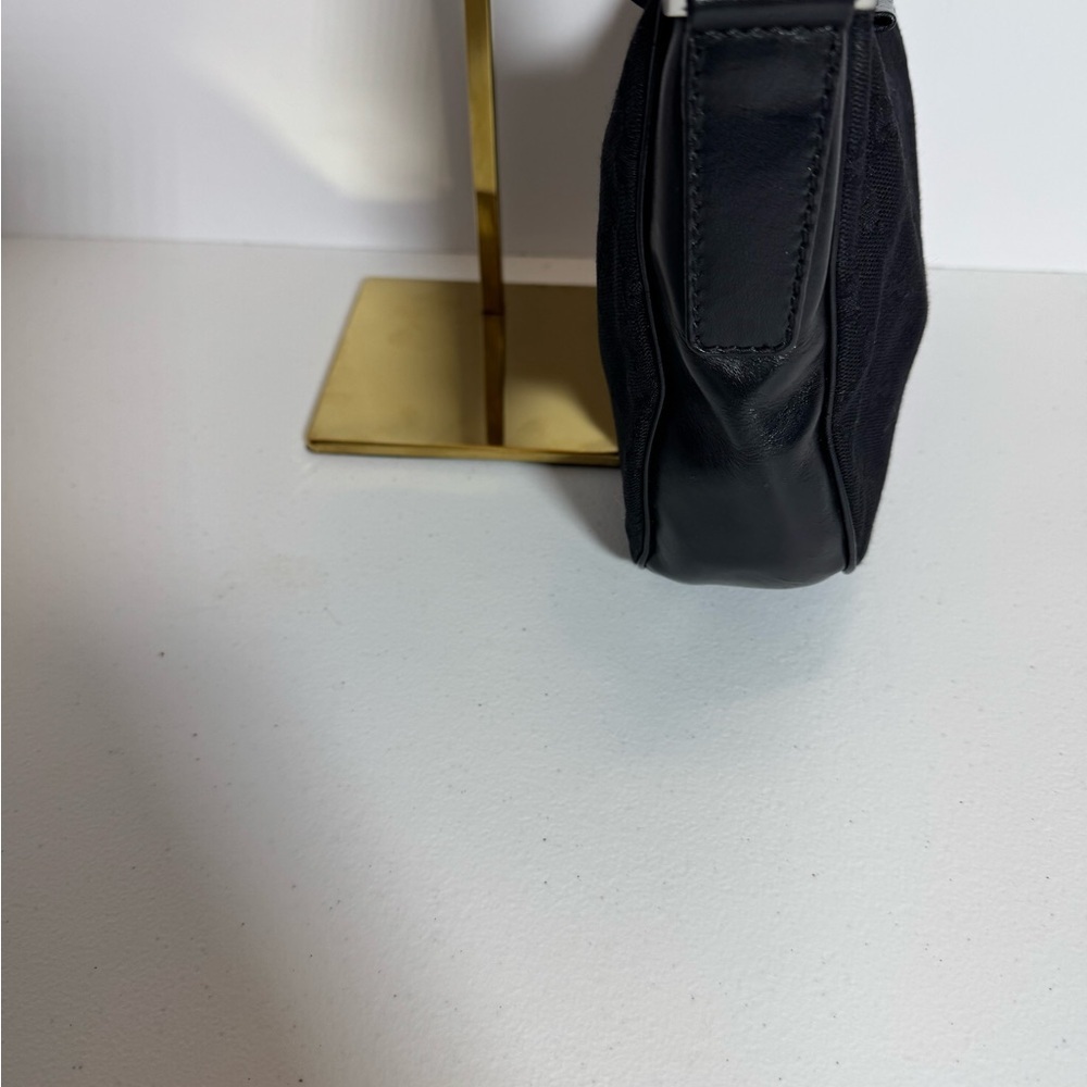 Gucci Black Monogram Shoulder/Crossbody Bag - Picture 4 of 11